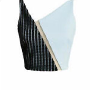 David Koma Colorblock Crop Top